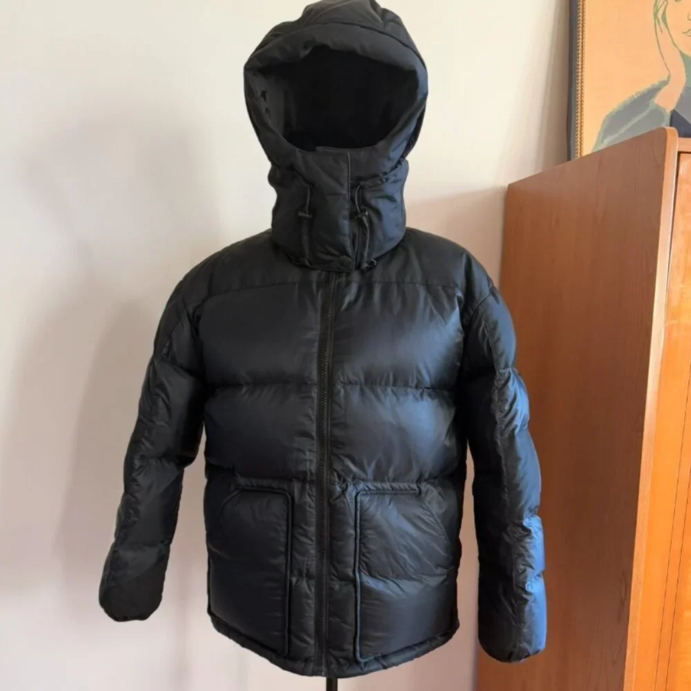 Ralph Lauren Denim & Supply Womens Black Down XL Puffer Jacket Hood warm rare - Picture 3 of 15